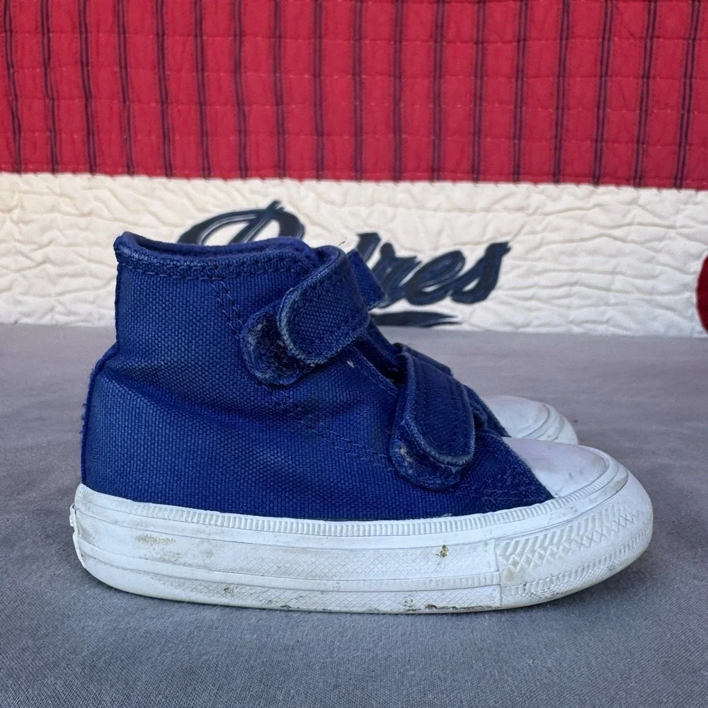 Size 4c - Converse Chuck Taylor II All‎ Star High Top Infant/Toddler Shoes Blue
